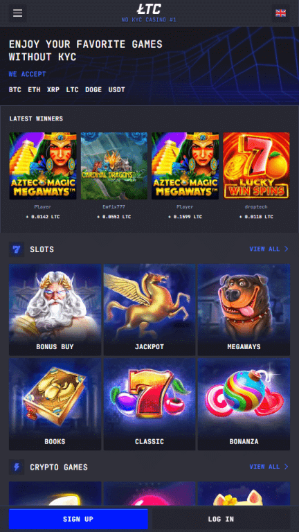 LTC Casino Home Page