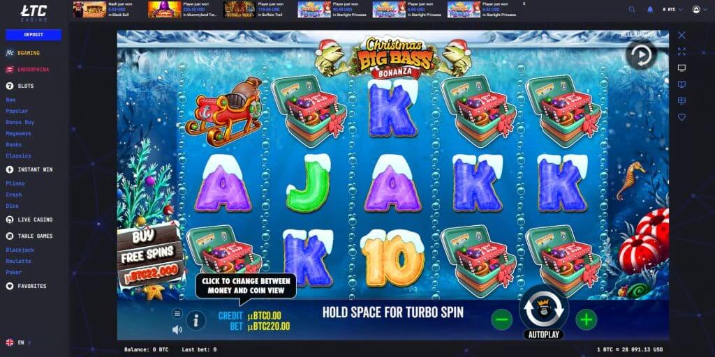 Christmas Big Bass Bonanza Screenshot