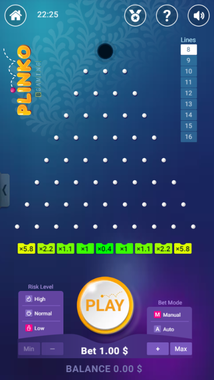 Plinko by BGaming at LTC Casino
