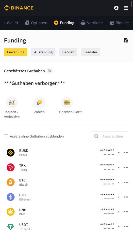 Wie man in einem Bitcoin Casino mit einer Bankkarte über Binance einzahlt