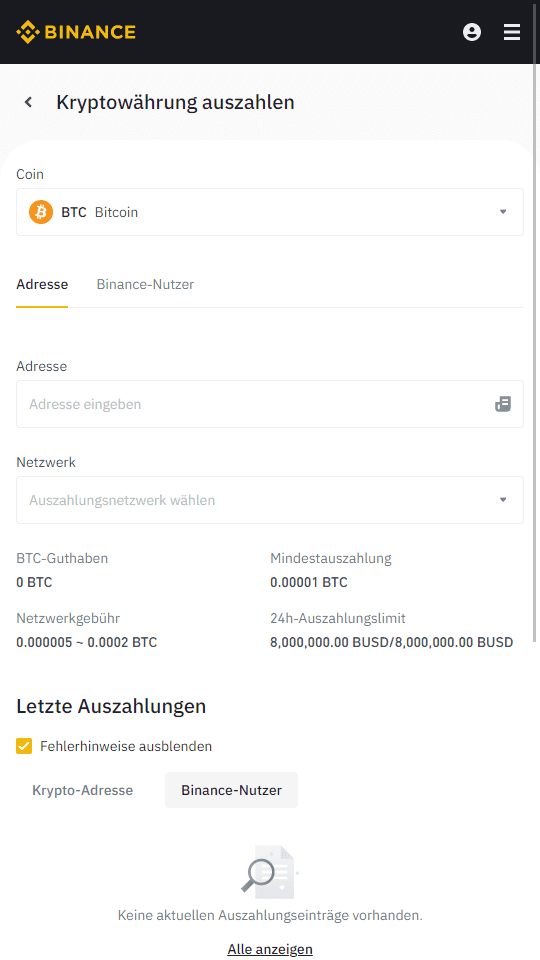 Wie man in einem Bitcoin Casino mit einer Bankkarte über Binance einzahlt
