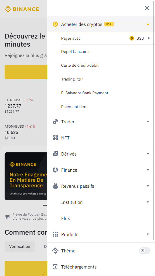 Comment déposer dans un casino Bitcoin avec une carte bancaire via Binance