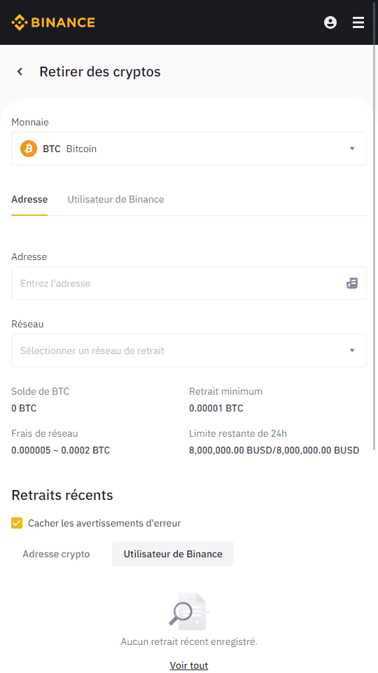 Comment déposer dans un casino Bitcoin avec une carte bancaire via Binance