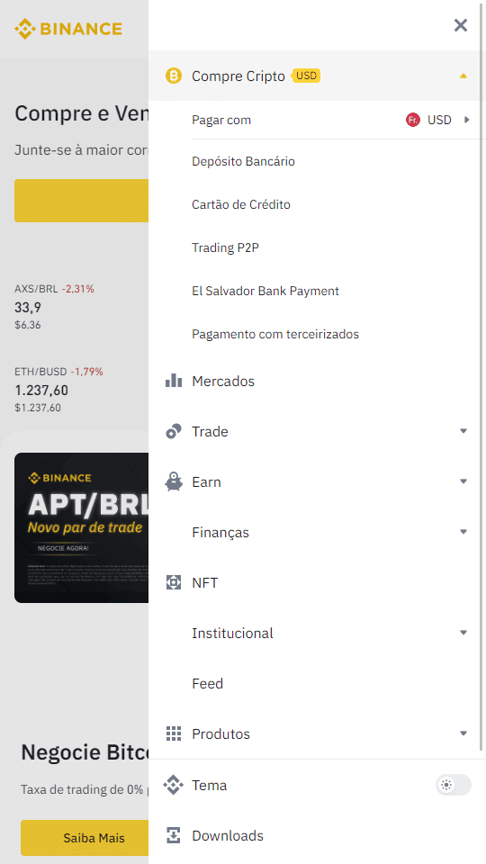 Como depositar num Casino Bitcoin com um cartão bancário através da Binance