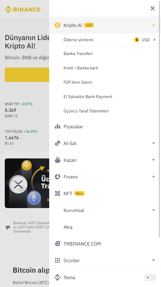 Bir Bitcoin Casino’suna Banka Kartı Kullanarak Binance Üzerinden Nasıl Para Yatırılır
